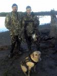 Father son limit of ducks in North Texas